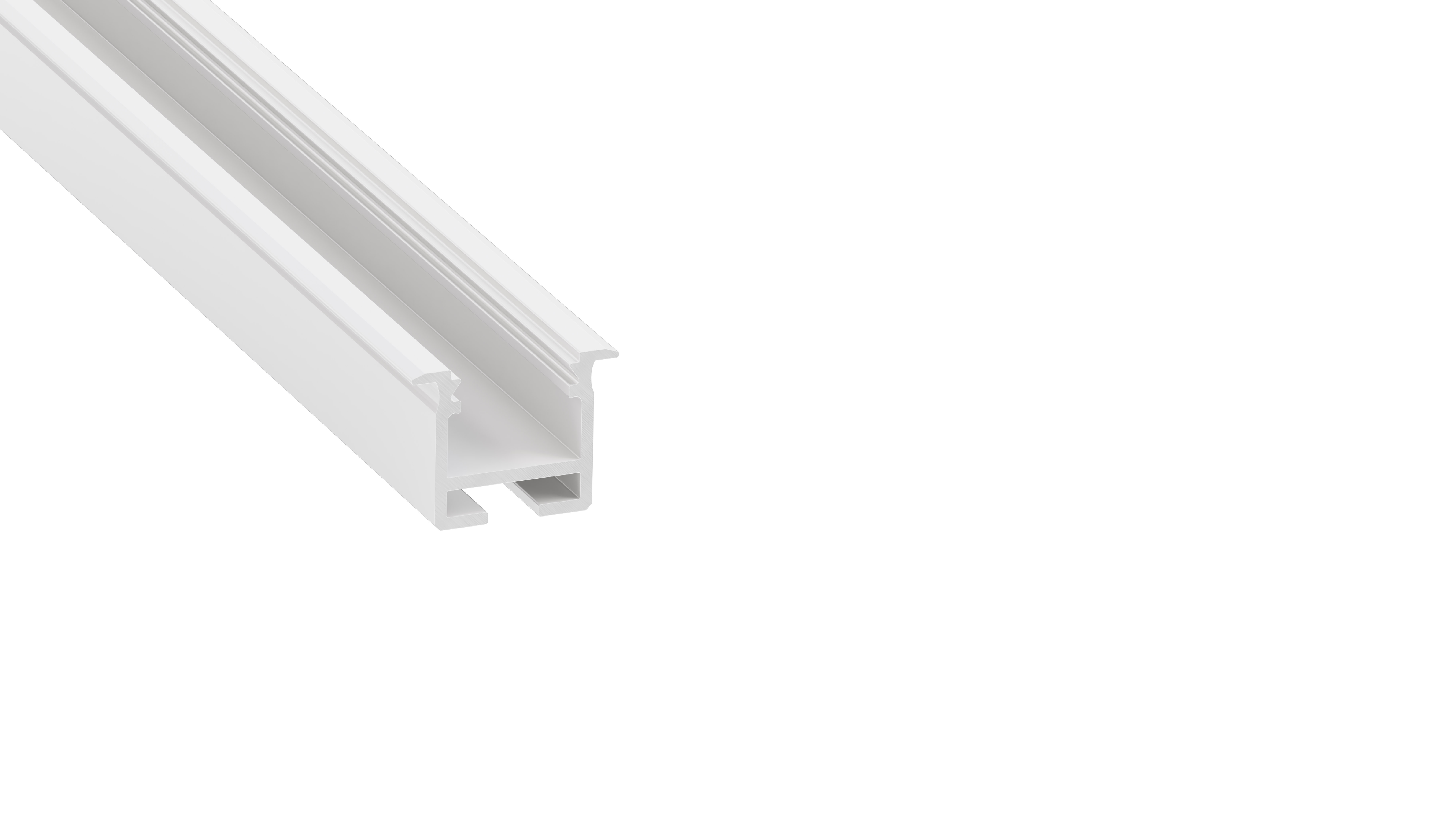 Lumines profile type inFLEXA lacquered white, 4,15 m
